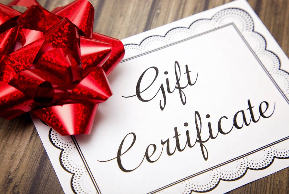  Gift Certificate
